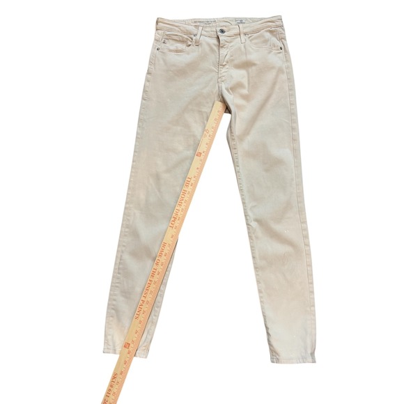 AG Adriano Goldschmied Farrah Skinny Ankle Pants Tan High Rise Women Size 29R - Picture 8 of 12